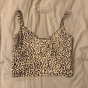 Cheetah print crop top